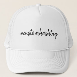 Hashtag Modern Minimalist Script Social Media  Truckerkappe