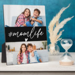 Hashtag Momlife 2 Fotos Fotoplatte<br><div class="desc">Feiern Sie das herrliche Chaos der Mutterschaft mit dem Hashtag Momlife 2 Fotos Custom Plaque. Diese Plakette mit dem beliebten Satz "#Momlife" in einem stilvollen und modernen Design ist vollständig anpassbar mit zwei Ihrer Lieblingslieder-Fotos. Eine perfekte Ergänzung zu Ihrer Wohngestaltung oder ein nachdenkliches Geschenk für Mütter, um ihrer Liebe und...</div>