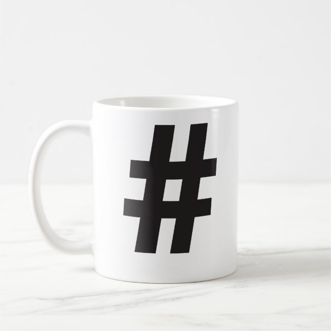 Hashtag Mug (Gauche)