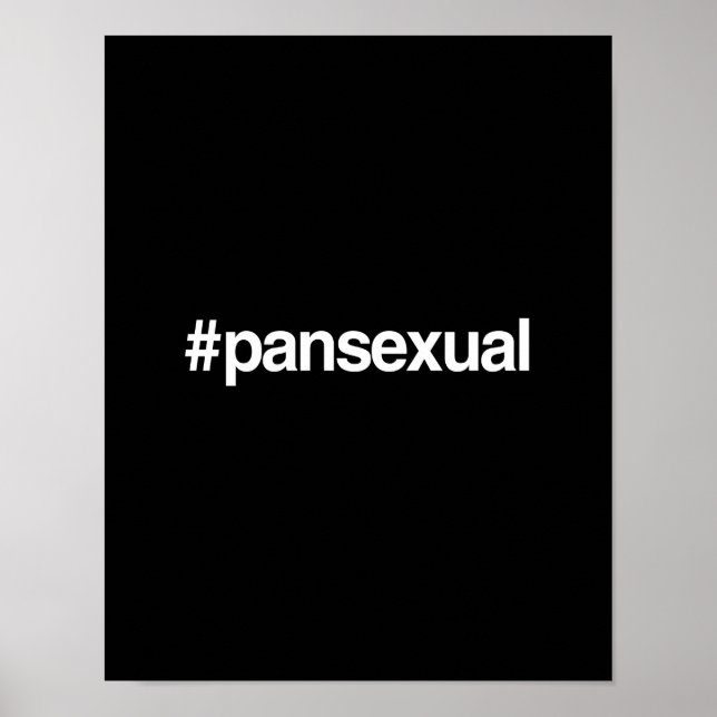 HASHTAG PANSEXUAL POSTER (Vorne)