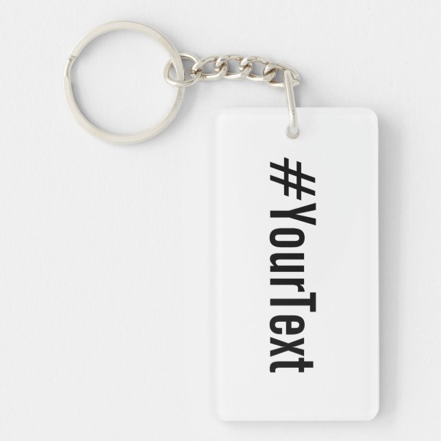 Hashtag personnalisé (Insérer votre texte) (Devant)
