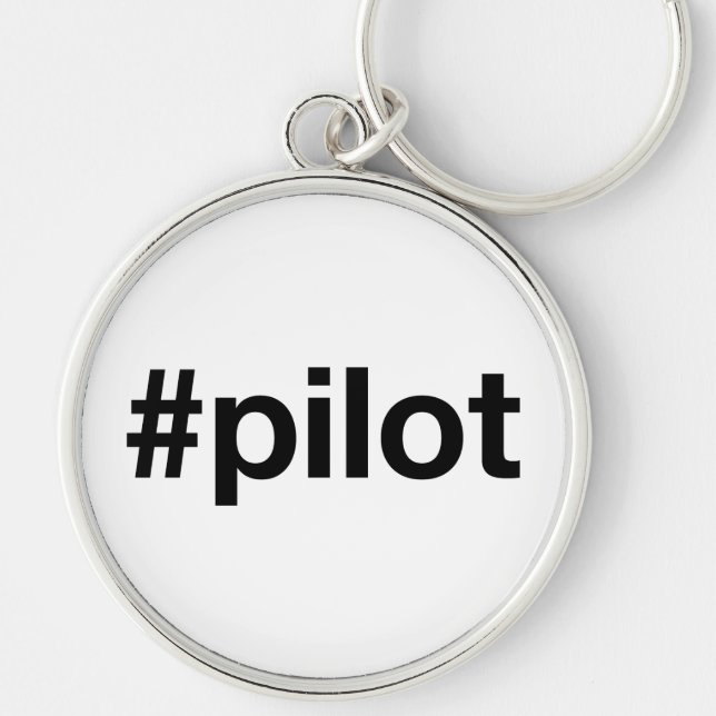 HASHTAG-PILOT SCHLÜSSELANHÄNGER (Vorne)