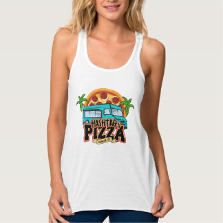 Hashtag Pizza Racerback Débardeur