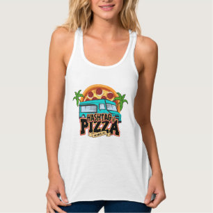 Hashtag Pizza Racerback Tank Top
