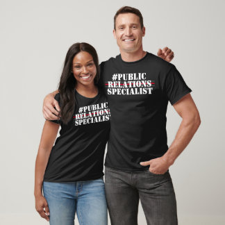 Hashtag Public Relations Spezialist Personalisiert T-Shirt