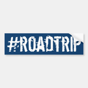 Hashtag Roadtrip Autoaufkleber