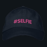 Hashtag Selfie Bestickte Baseballkappe<br><div class="desc">Hashtag Selfie Stickerei. Einführung</div>