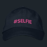 Hashtag Selfie Bestickte Baseballkappe<br><div class="desc">Hashtag Selfie Stickerei. Einführung</div>