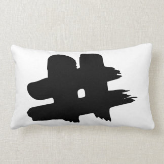 # Hashtag Symbol-Zahl-Zeichen-Pfund-Schlüssel Lendenkissen