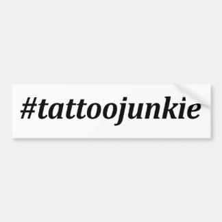 Hashtag - Tätowierungs-Junkie Autoaufkleber