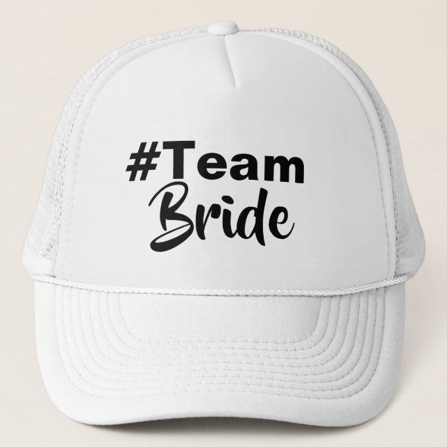 Hashtag Team Bride Truckerkappe (Vorderseite)