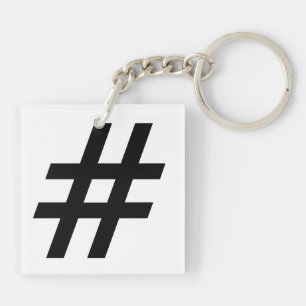 hashtag Textsymbolbuchstabe-Haschumbau Schlüsselanhänger