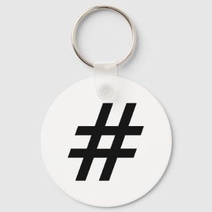 hashtag Textsymbolbuchstabe-Haschumbau Schlüsselanhänger