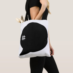Hashtag # Tote Bag Tasche