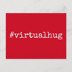 Hashtag Virtual Hug Vermisst Sie Hinweis, Cherry R Postkarte