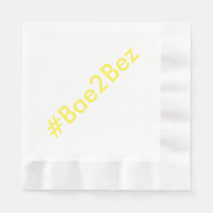 Hashtag Wedding Engagement Party Dinner Napkins Serviette