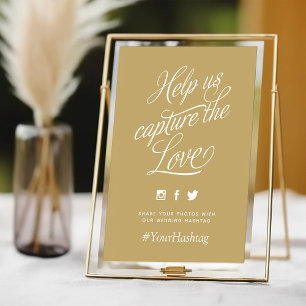 Hashtag-Zeichen für Personalisierte Hochzeiten - G