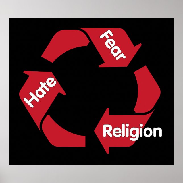 Hass-Angst-Religion Poster (Vorne)