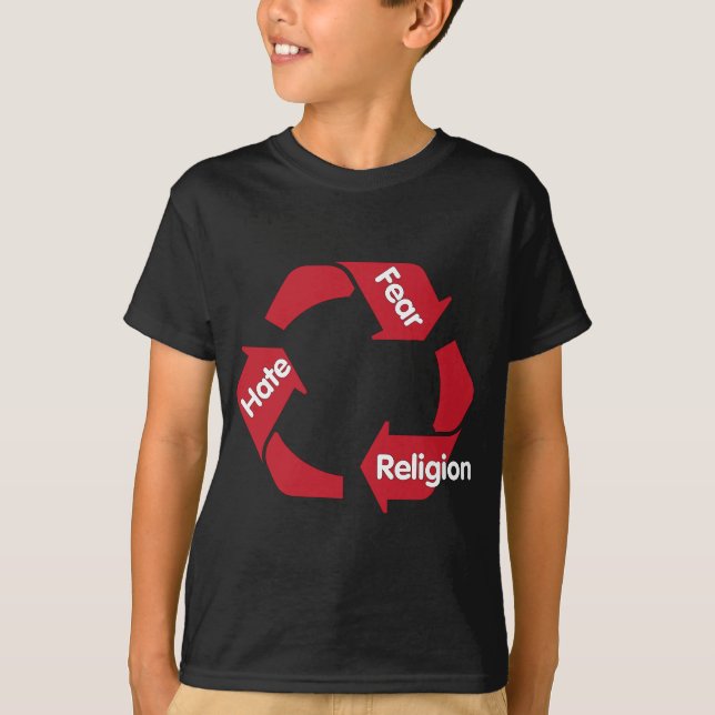 Hass-Furcht-Religion T-Shirt (Vorderseite)