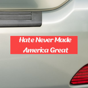 Hass hat Amerika nie zum großen Autoaufkleber gema