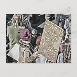 Hass hat hier keine Zuhause Postkarte