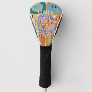 Hass hat hier keinen Platz Heitere Charakterkunst Golf Headcover