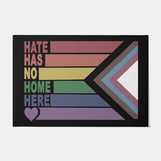 Hass hat keine Zuhause hier Doormat, Freundness Do Fußmatte (Vorderseite)