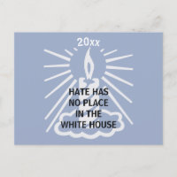 Hass hat keinen Platz in der Kerze des Weißen Haus