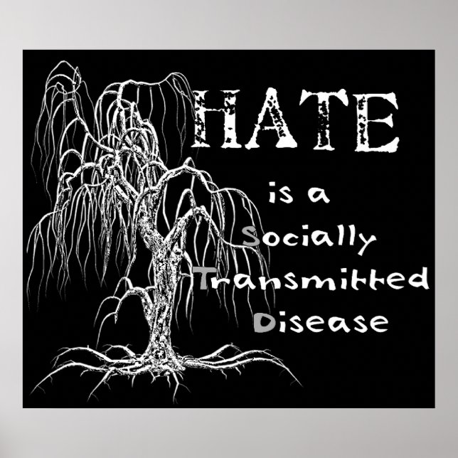 Hass ist ein STD Poster (Vorne)