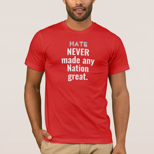 Hass NOT big T-Shirt (Vorderseite)