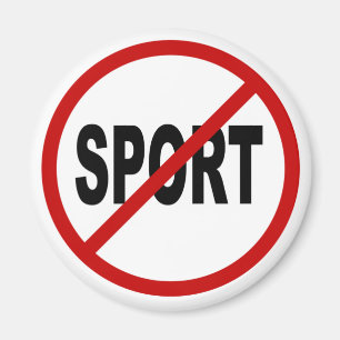 Hass Sport/Keine Sport Zulässige Schilderung Magnet