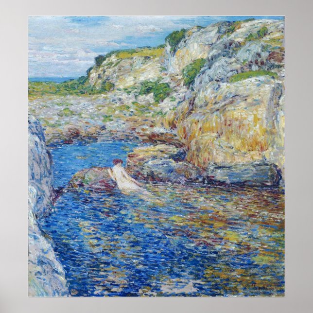 Hassam - Rockweed Pool 1902 Poster (Vorne)