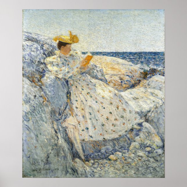 Hassam - Sommersonnenlicht (Insel der Schalen) Poster (Vorne)