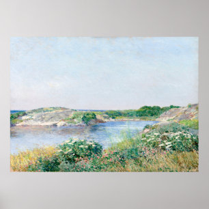 Hassam's Der kleine Teich, Appledore Poster
