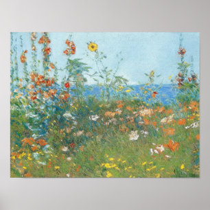 Hassams "Mohnblumen, Insel der Massen" grenzenfrei Poster