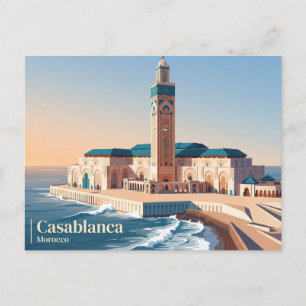 Hassan-II-Moschee Marokko Postkarte