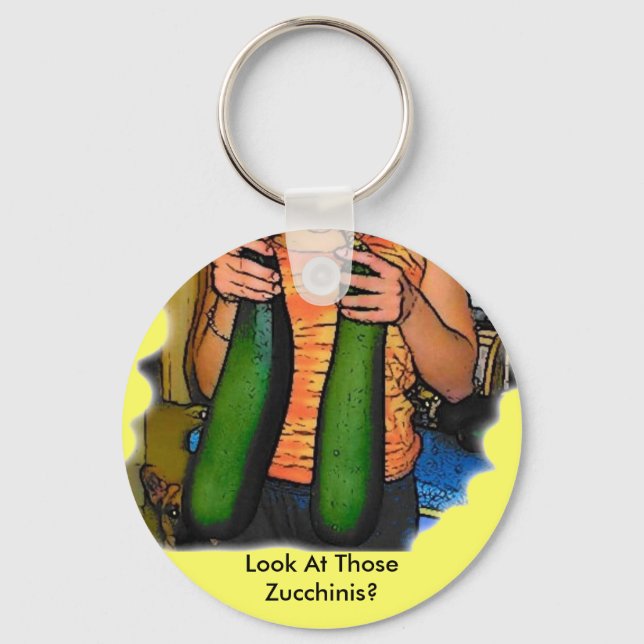 Hasse meine Zucchinis "Double Z" nicht! Schlüsselanhänger (Vorderseite)