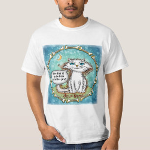 Hasse meinen Job Scraggles Katze T-Shirt