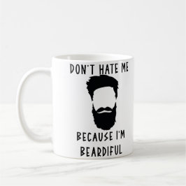Hasse mich nicht, weil ich bescheiden lustig bin kaffeetasse
