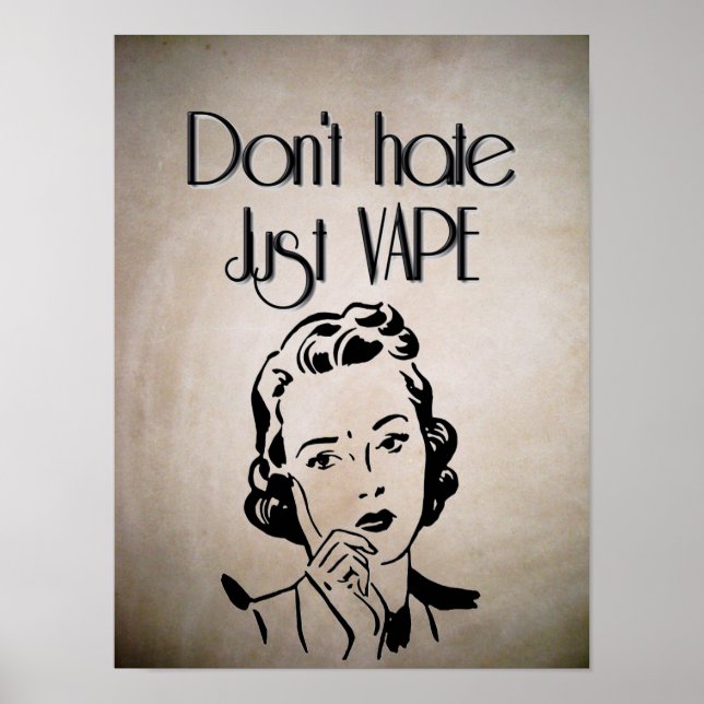 Hasse nicht nur Vape Poster (Vorne)