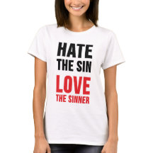 Hassen Sie die Sünden-Liebe der Sünder