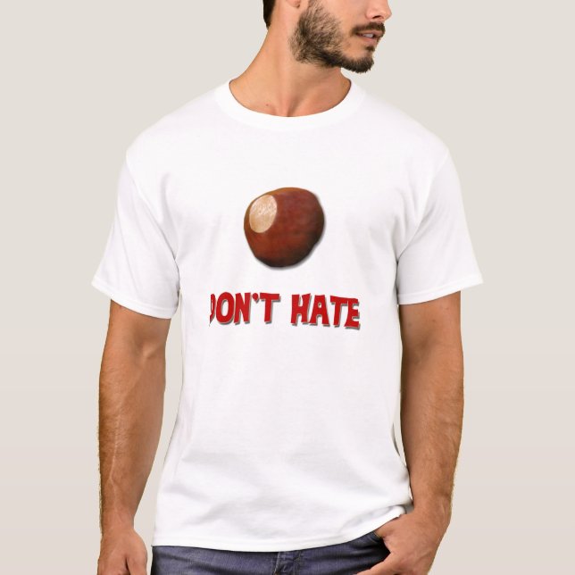 Hassen Sie nicht Ohio-Staats-Rosskastanien T-Shirt (Vorderseite)