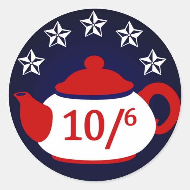 Hasser für den Präsidenten: Tea Party Sticker (Vorderseite)