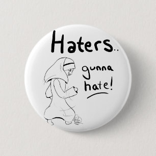 Hasser Gunna Hass auf meiner Hijab- Knopfgröße! Button