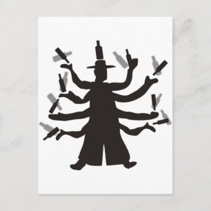 Hassidic Bottle Dance Postkarte