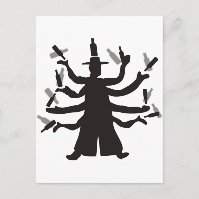 Hassidic Bottle Dance Postkarte (Vorderseite)