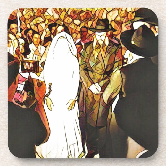Hassidic Wedding Getränkeuntersetzer (Vorderseite)