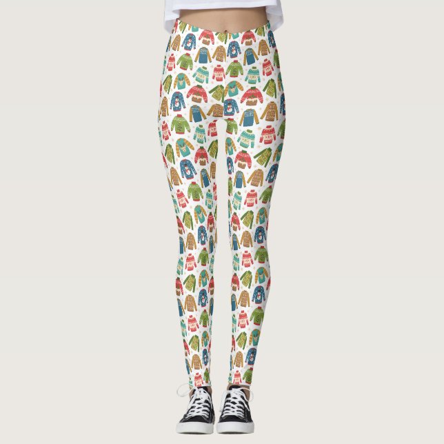 hässlich, aber Niedliche Weihnachts-Sweaters Urlau Leggings (Vorderseite)