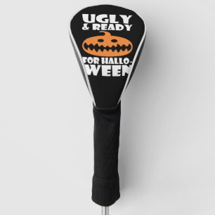 hässlich und fertig für Halloween Pumpkin Golf Headcover