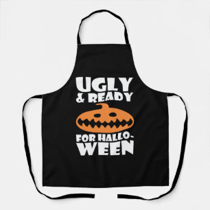hässlich und fertig für Halloween Pumpkin Schürze